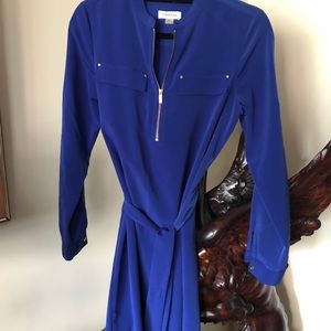 Calvin Klein blue size 4 knee length dress